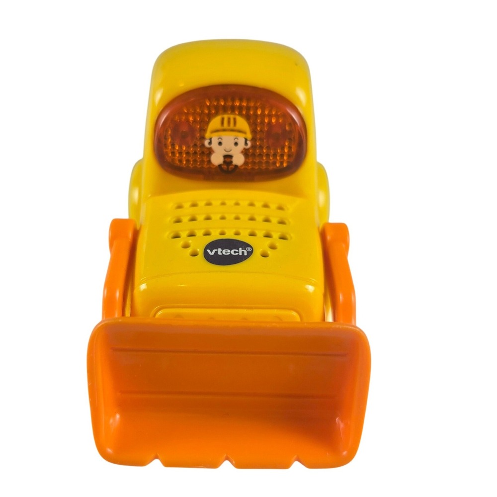 VTech Bulldozer Construction Vehicle Toy Talking Light Up Push Toy Working